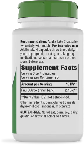 Pau d’Arco Inner Bark Nature's Way 100 capsulas