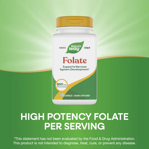 Folate Nature's Way 100 capsulas