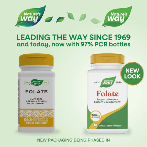 Folate Nature's Way 100 capsulas