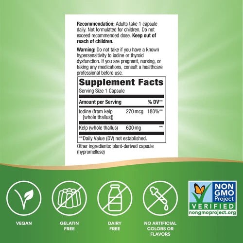 Kelp Nature's Way 100 capsulas