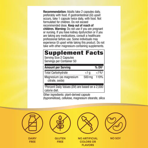 Magnesium Complex Nature's Way 100 capsulas