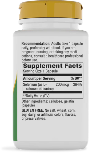 Selenium Nature's Way 100 capsulas