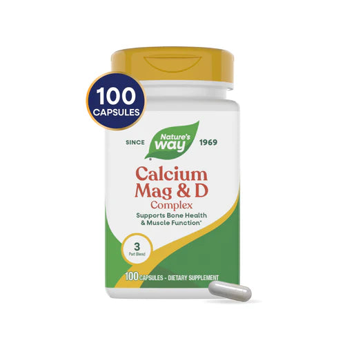 Calcium Magnesium y Vitamin D Nature's Way 100 capsulas