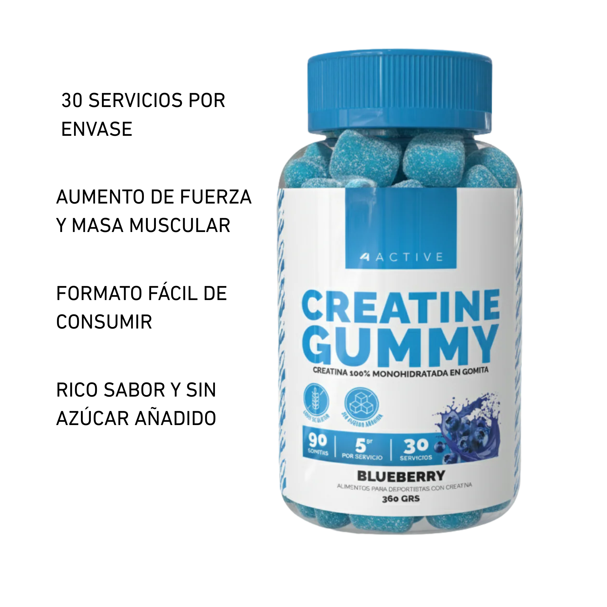 Creatine Gummy 4active 30 Servicios
