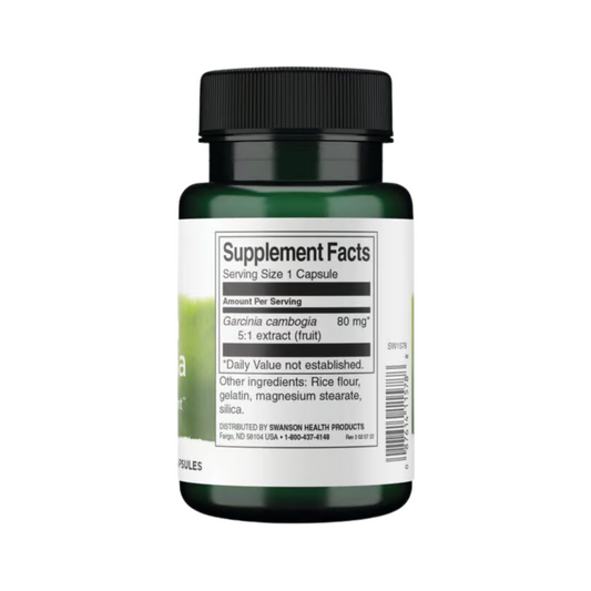 Swanson Garcinia Cambogia 5:1 Extract 80 mg 60 Caps