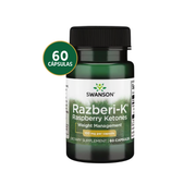 Swanson Razberi-K Cetonas de Frambuesa 100 mg | 60 Cápsulas · Quemador Natural