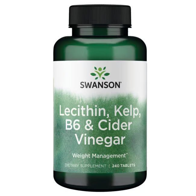 Swanson Lecithin, Kelp, B6 & Cider Vinegar 240 Tabs