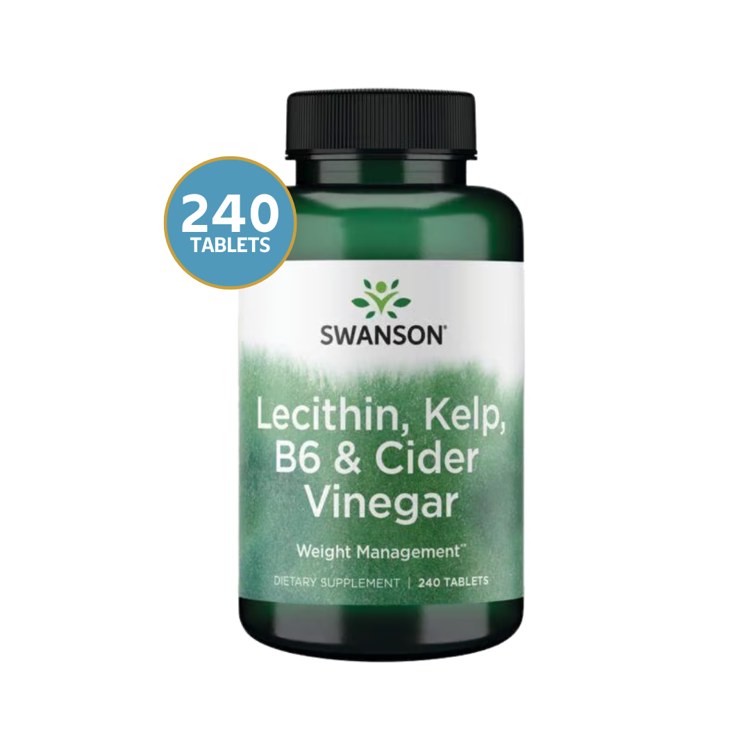 Swanson Lecithin, Kelp, B6 & Cider Vinegar 240 Tabs