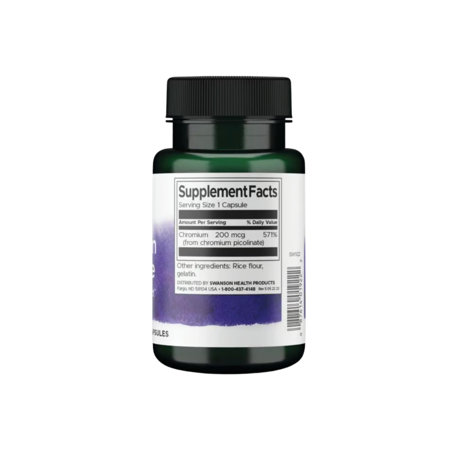Swanson Chromium Picolinate 200mcg 100 Caps