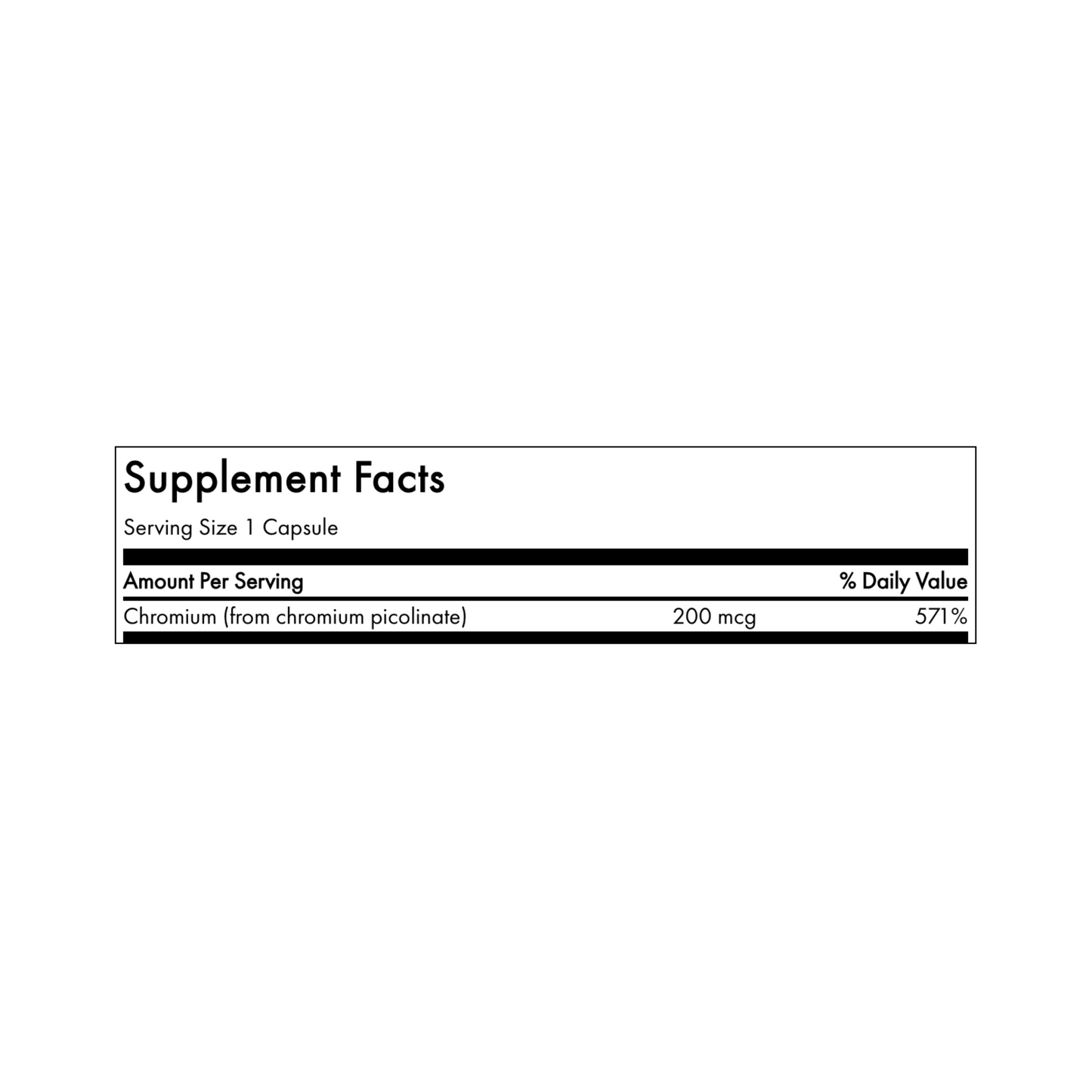 Swanson Chromium Picolinate 200mcg 100 Caps