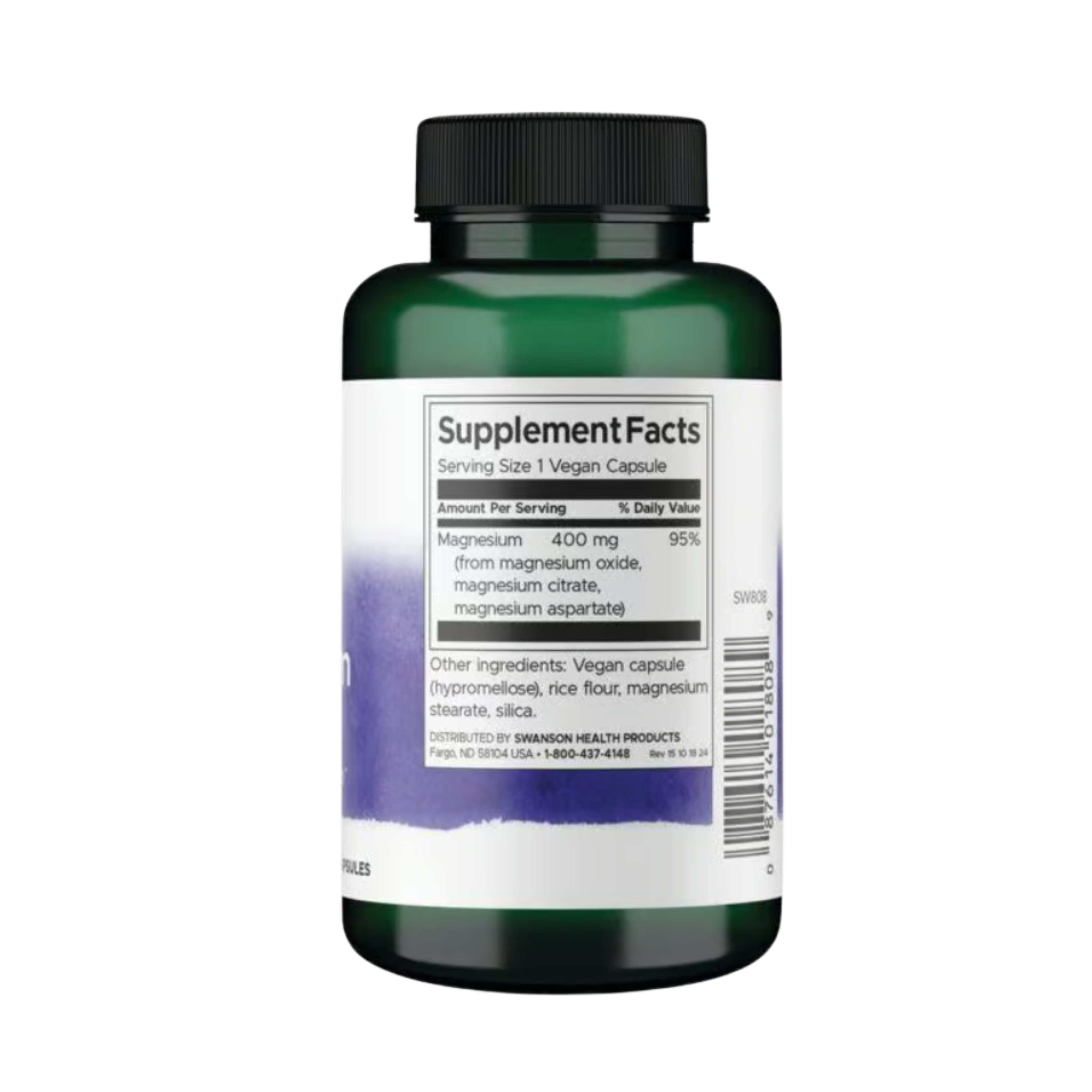 Swanson Triple Magnesium Complex 400mg 100 Caps