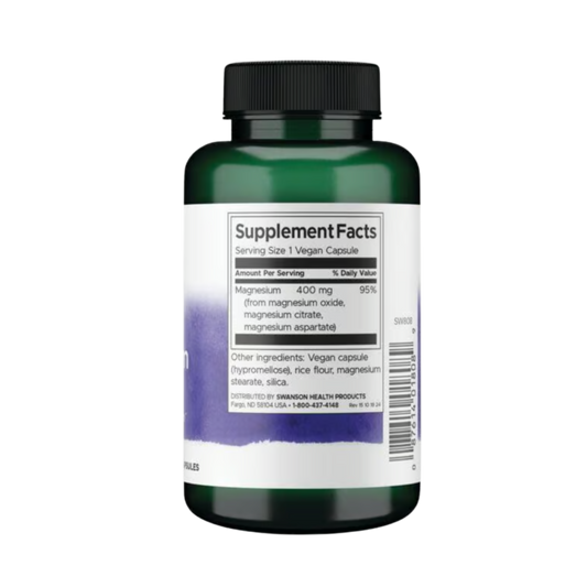 Swanson Triple Magnesium Complex 400mg 100 Caps