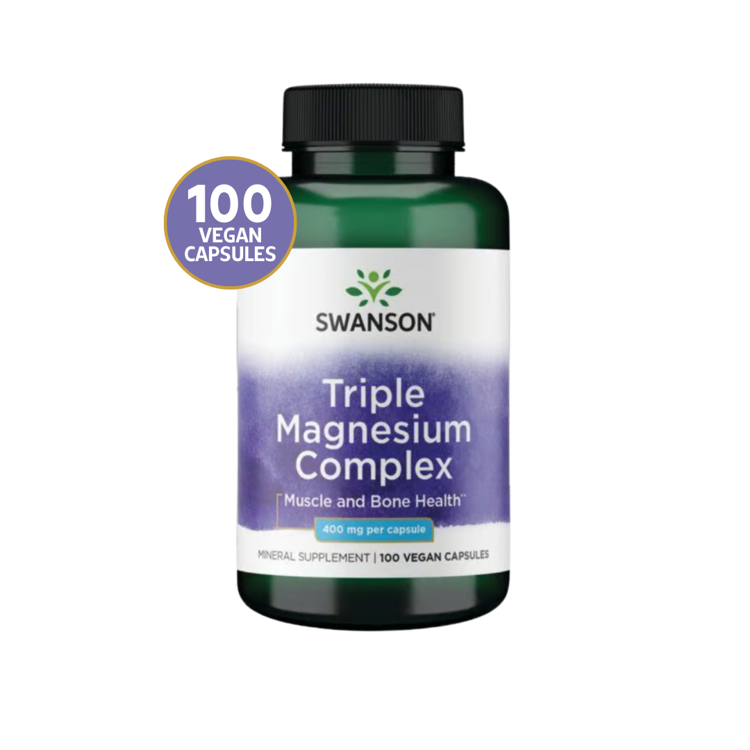Triple Magnesium Complex Swanson 400mg 100 Capsulas