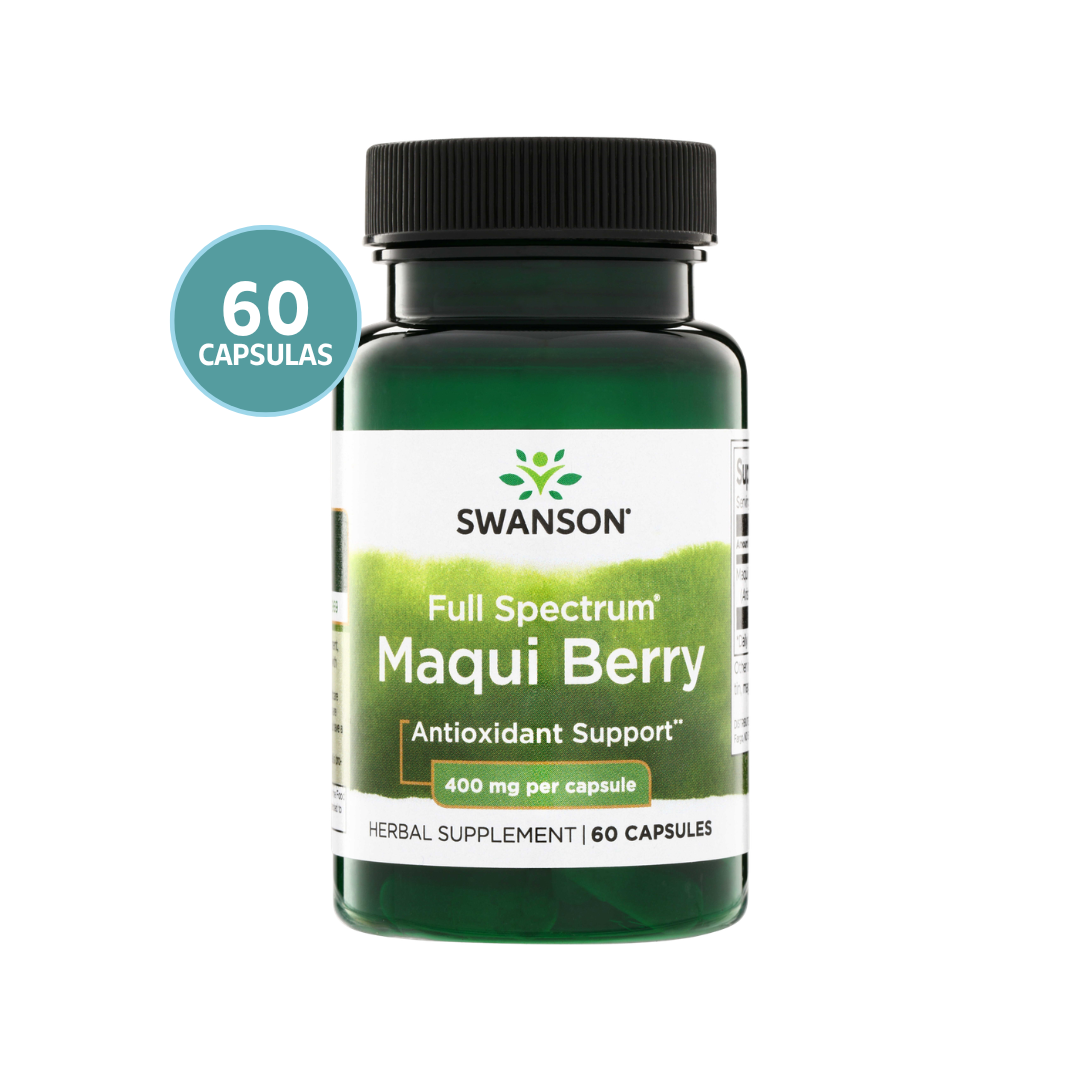 Swanson Full Spectrum Maqui Berry 400mg 60 Cápsulas | Extracto de Maqui