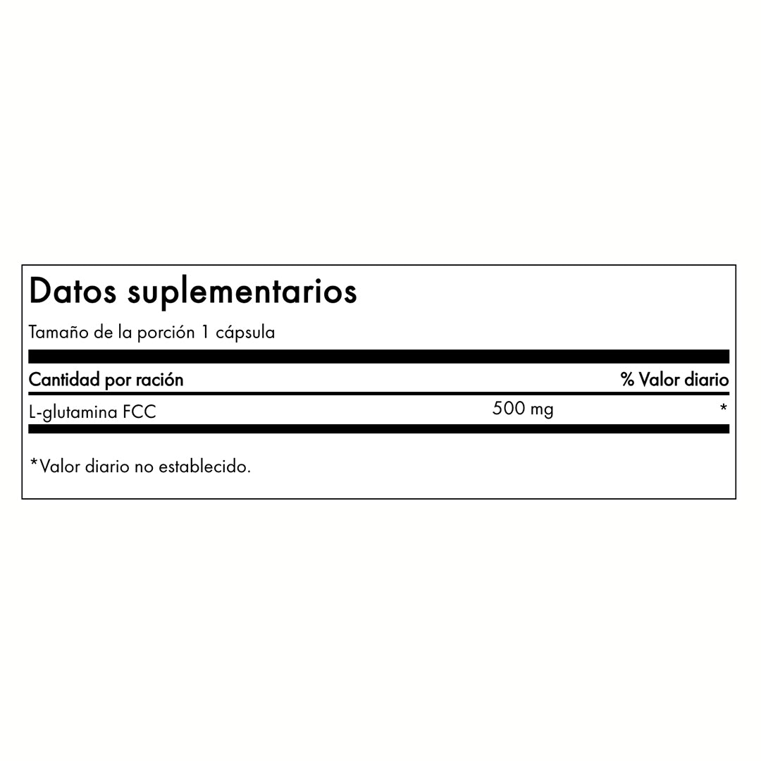 Swanson L-Glutamine 500mg 100 Cápsulas