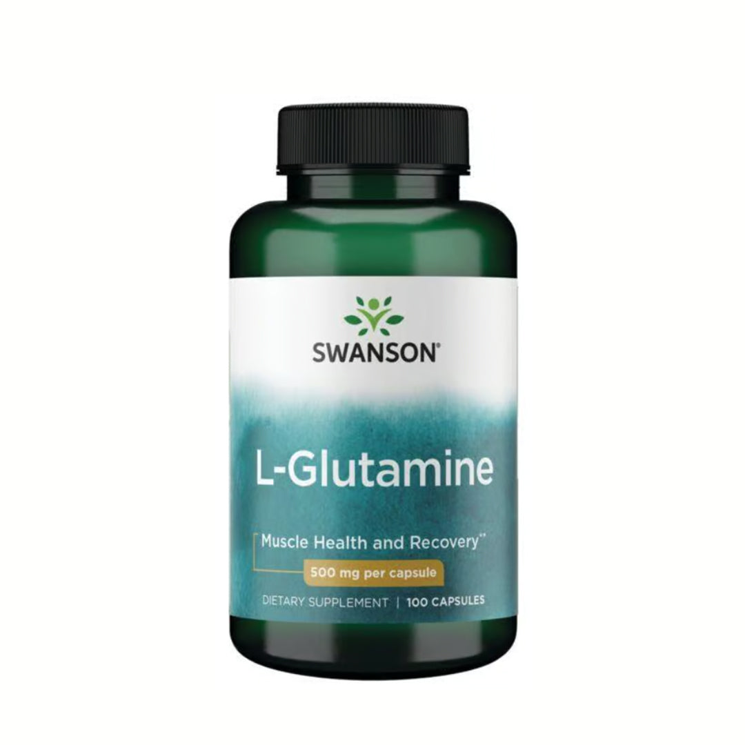 Swanson L-Glutamine 500mg 100 Cápsulas