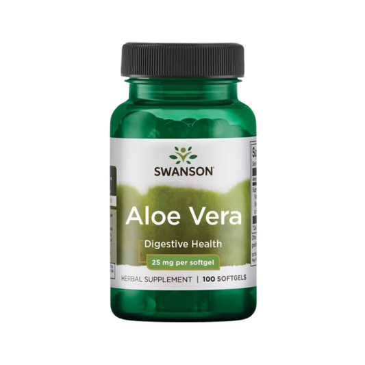 Swanson Aloe Vera 25 mg 100 Softgels