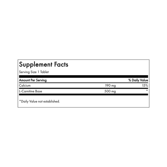 Swanson L-carnitine 500 Mg 100 Tabletas