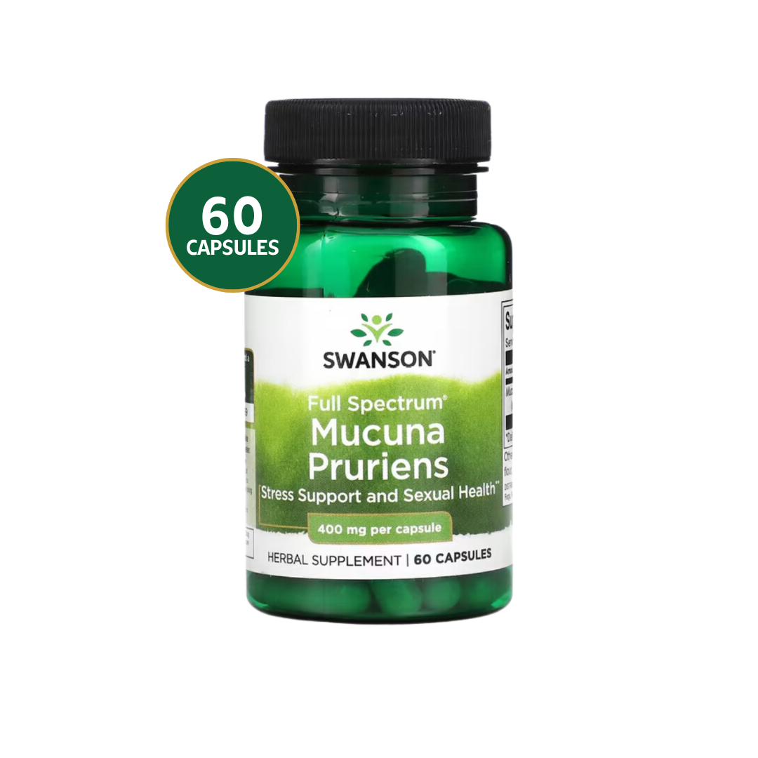 Swanson Full Spectrum Mucuna Pruriens 400 Mg 60 Caps