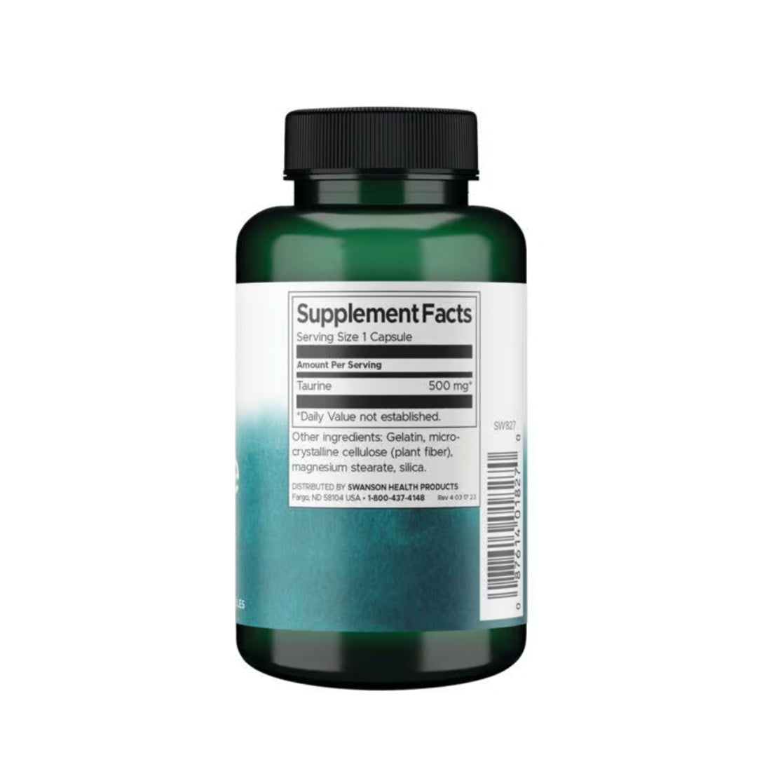 Swanson Taurine 500mg 100 Caps