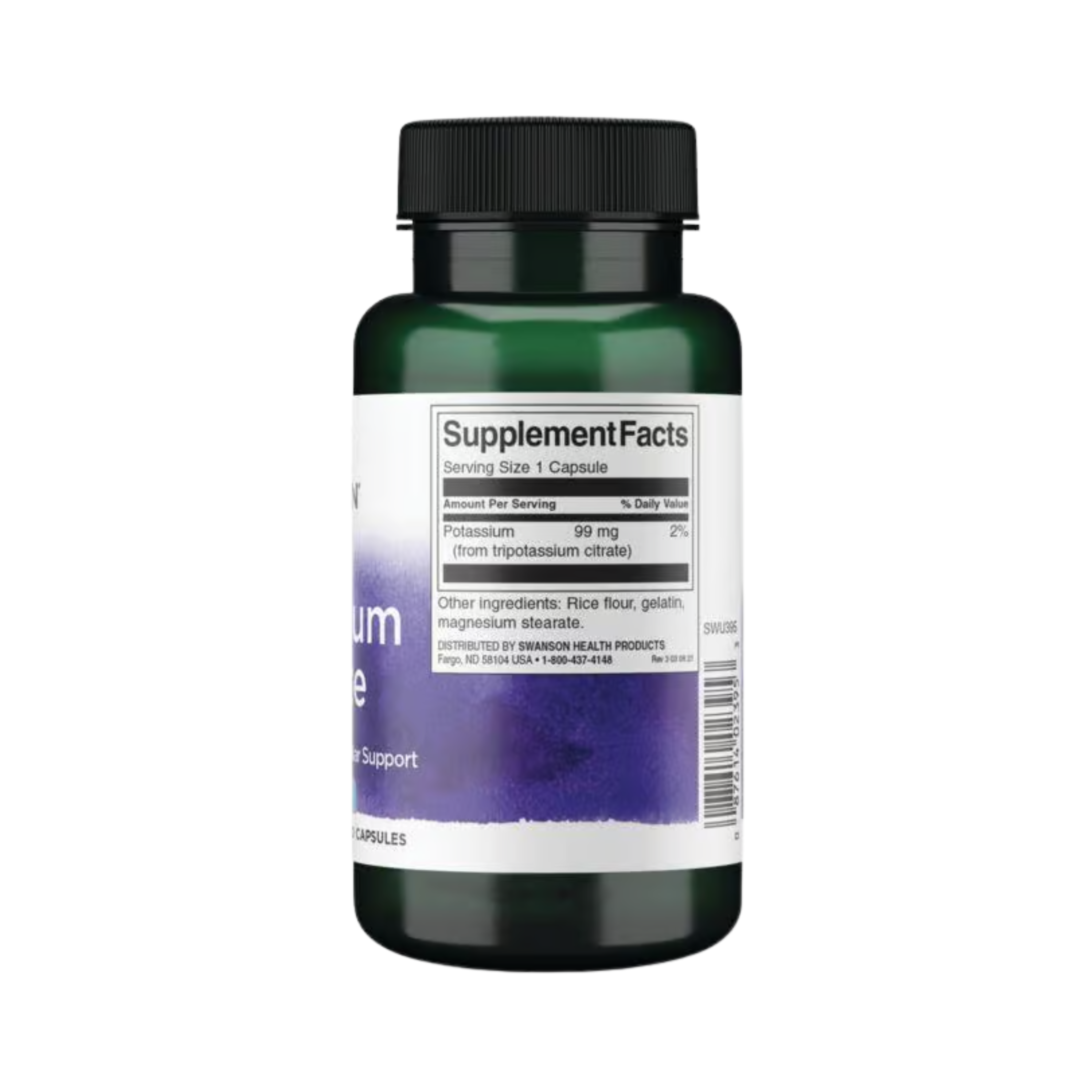 Swanson Potassium Citrate 99mg 120 Caps