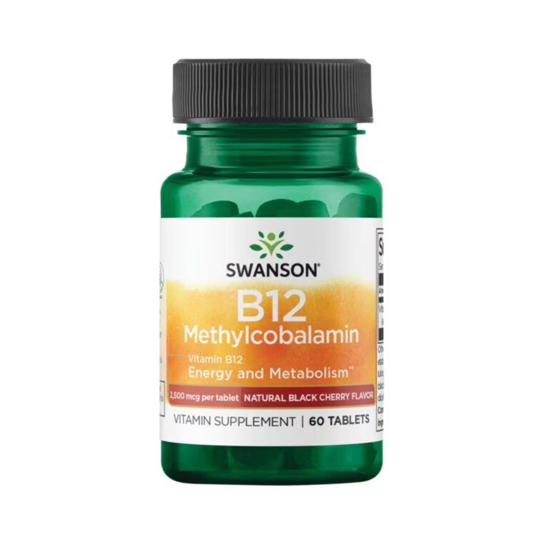 Sw Vitamin B12 Methylcobalamin Natural Cherry 2.500mcg - 60