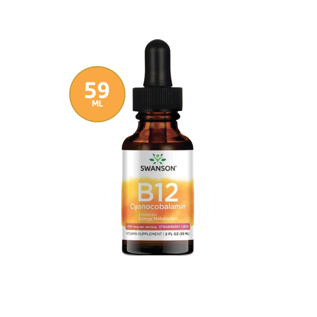B12 Cyanocobalamin Liquid Swanson 59 ml