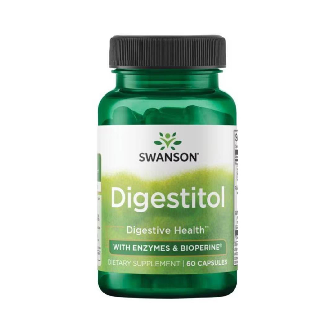 Swanson Digestitol With Enzymes & Bioperine 60 Caps