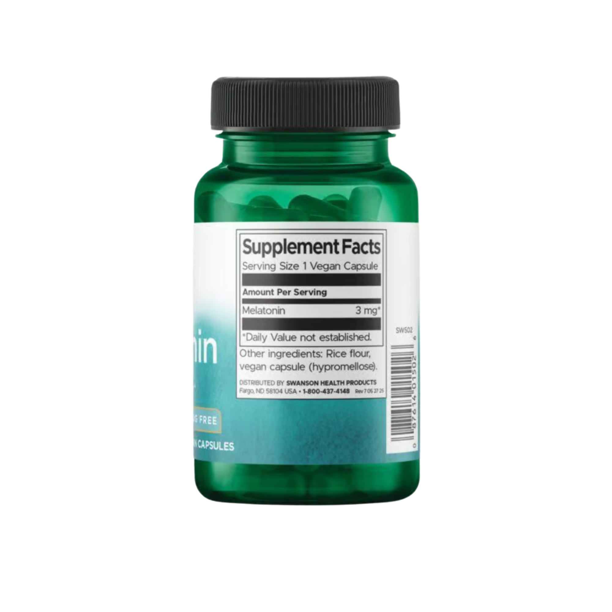 Melatonin Swanson 3 mg 120 Capsulas