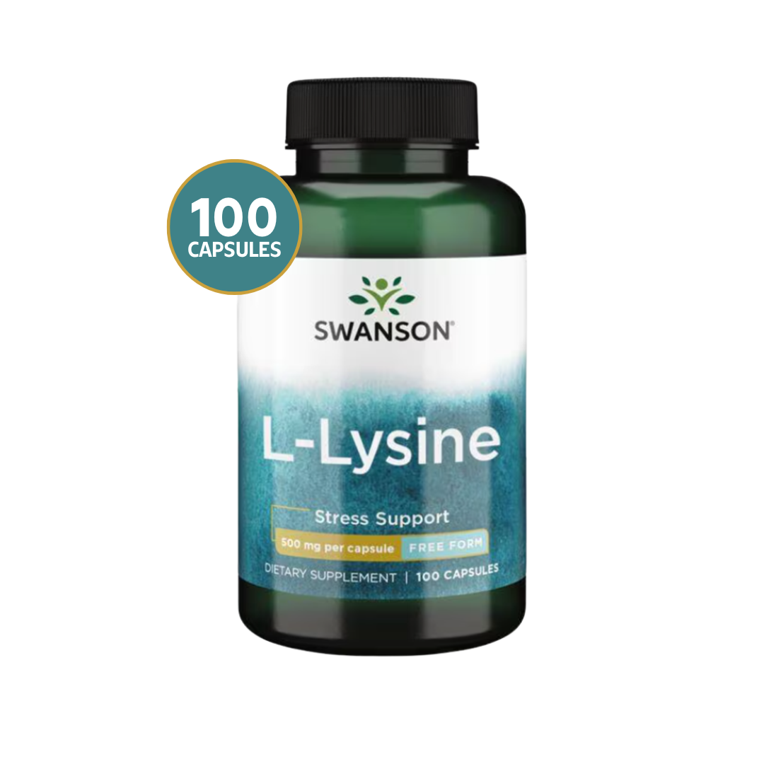 Swanson L-lysine - Free Form 500 Mg - 100 Caps