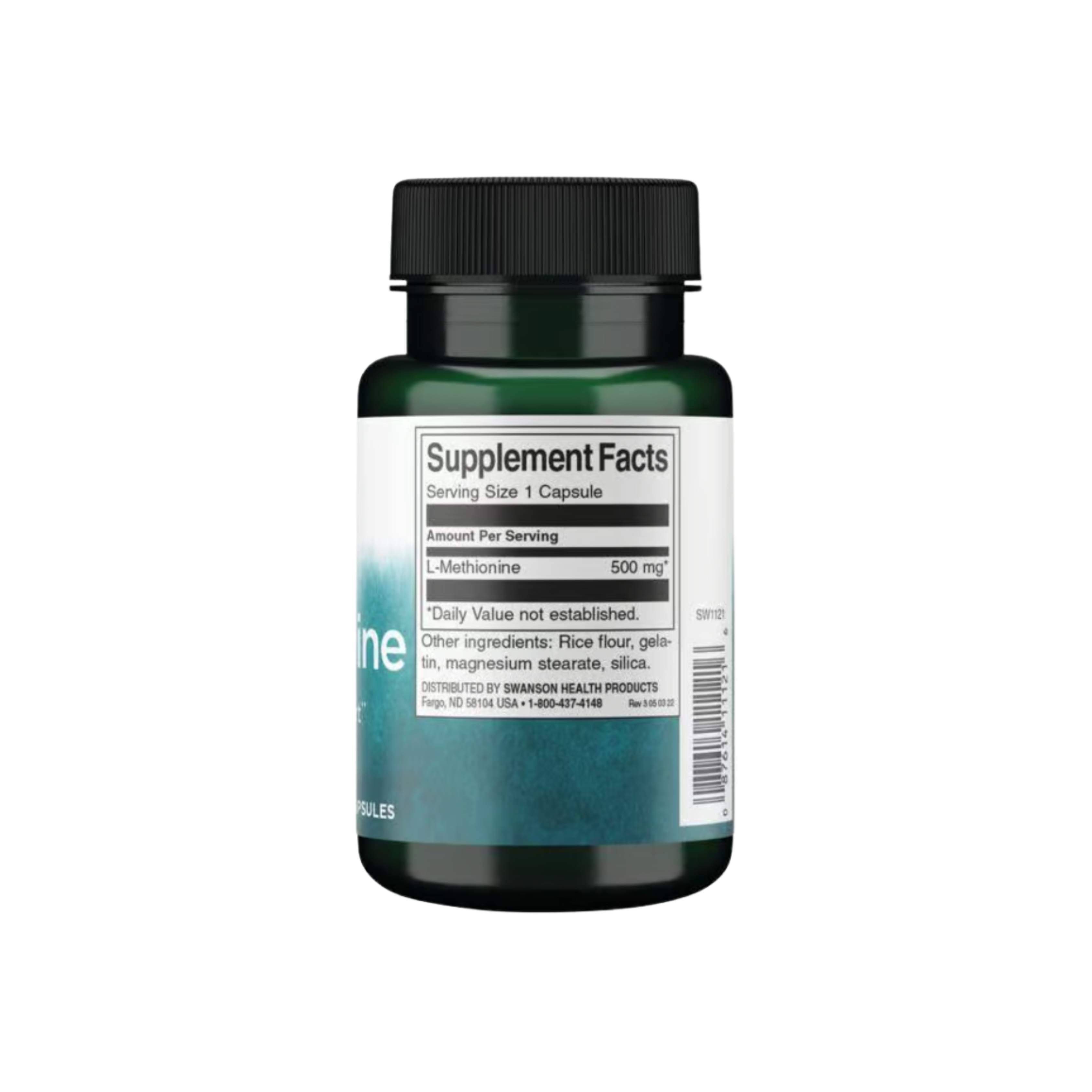 Swanson L-methionine 500 Mg 30 Cápsulas