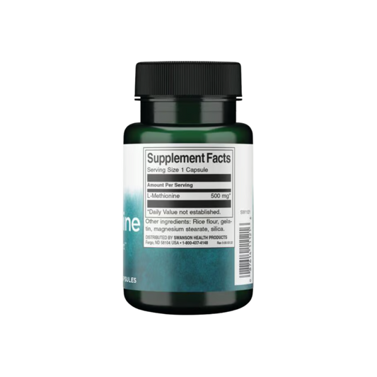 Swanson L-methionine 500 Mg 30 Cápsulas