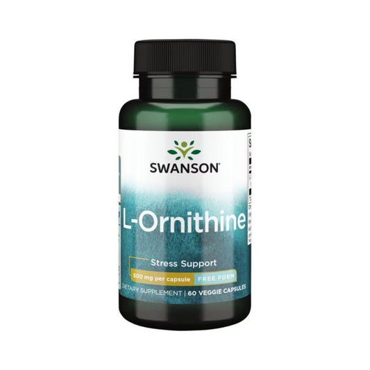 Swanson L-ornithine - Free Form 500mg 60 Veg Caps