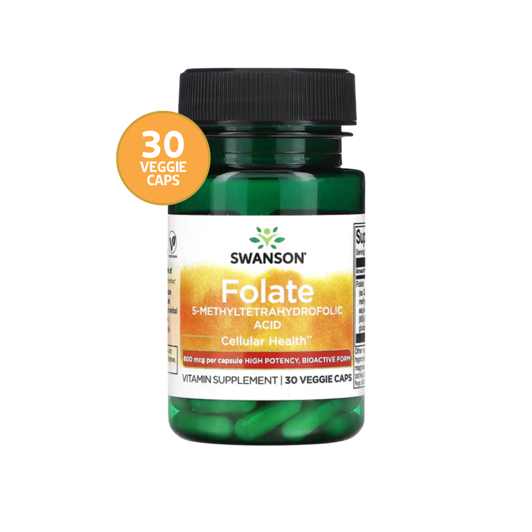 Swanson Ultra Folate 800mcg Dfe 30 Veg Caps