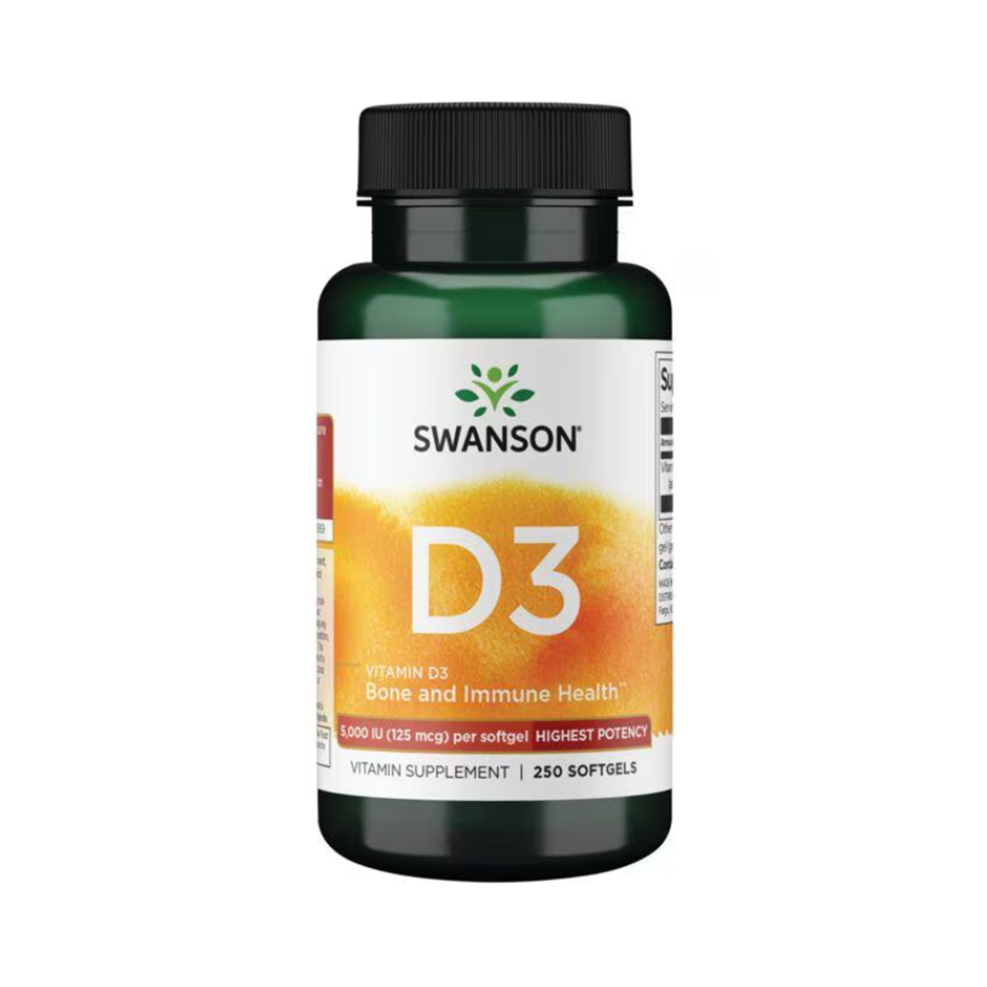 Vitamina D3-Swanson - Highest Potency 5.000 Lu 250 Sgels