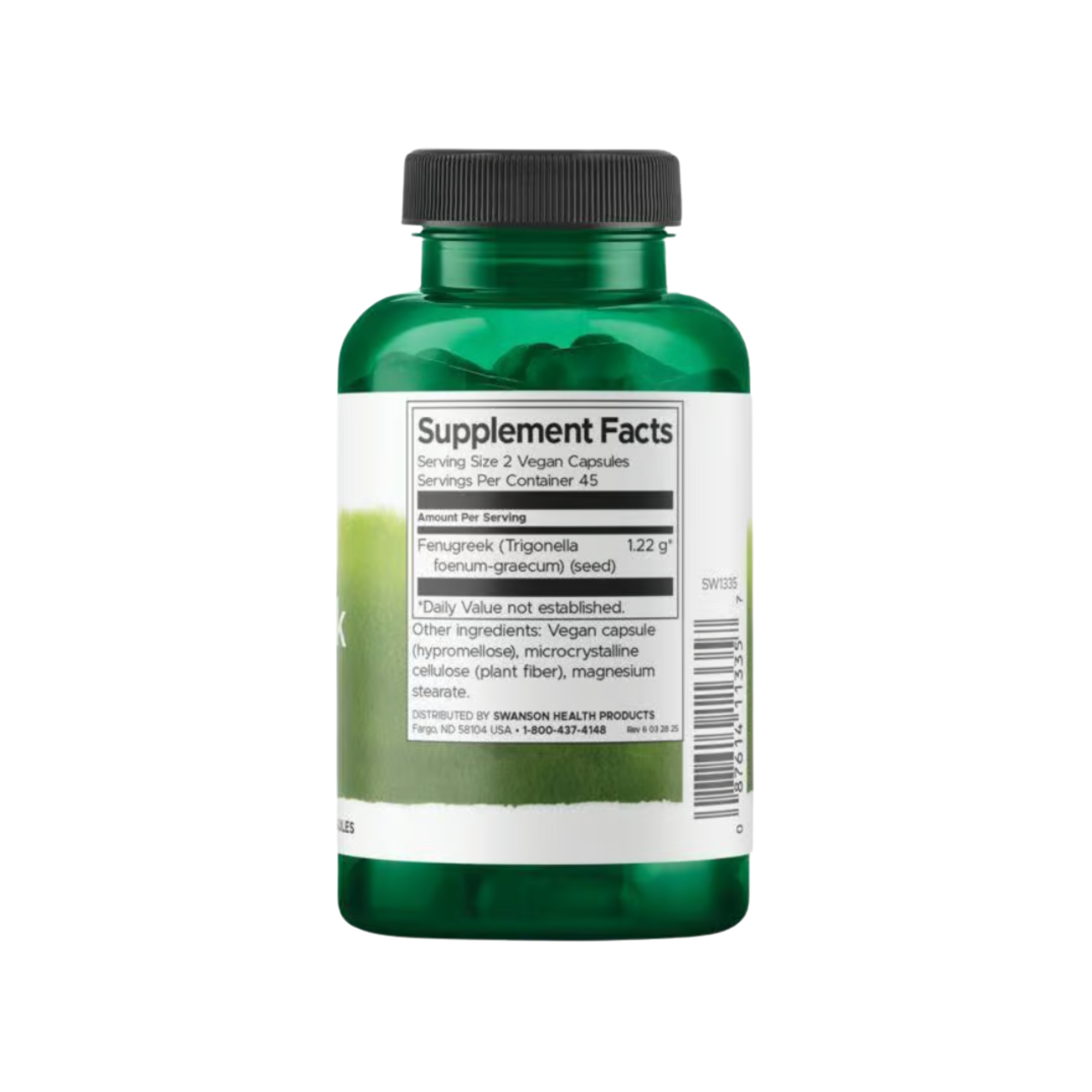 Fenugreek Seed Swanson 610 mg 90 Capsulas