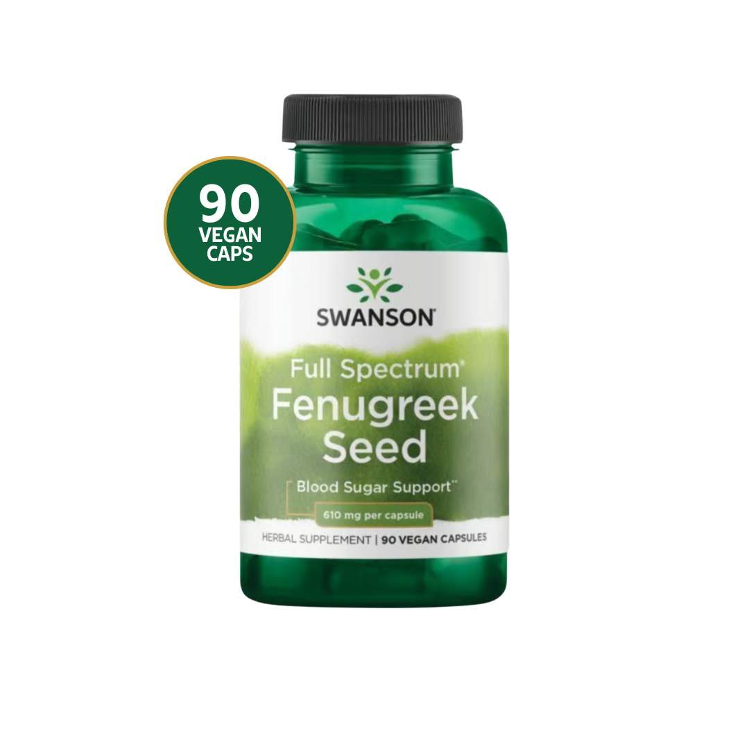 Fenugreek Seed Swanson 610 mg 90 Capsulas