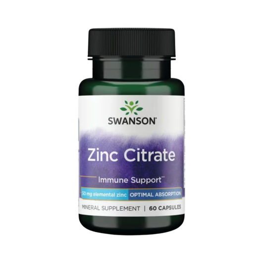 Swanson Zinc Citrate 50 mg 60 Caps