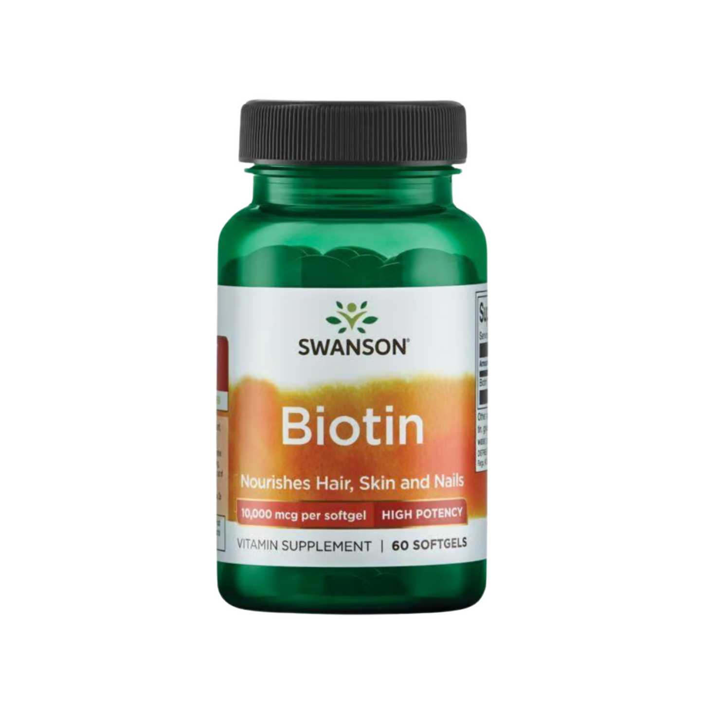 Swanson Biotin - High Potency 10.000 Mcg 60 Softgels