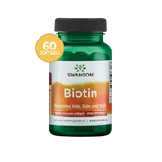 Swanson Biotin - High Potency 10.000 Mcg 60 Softgels