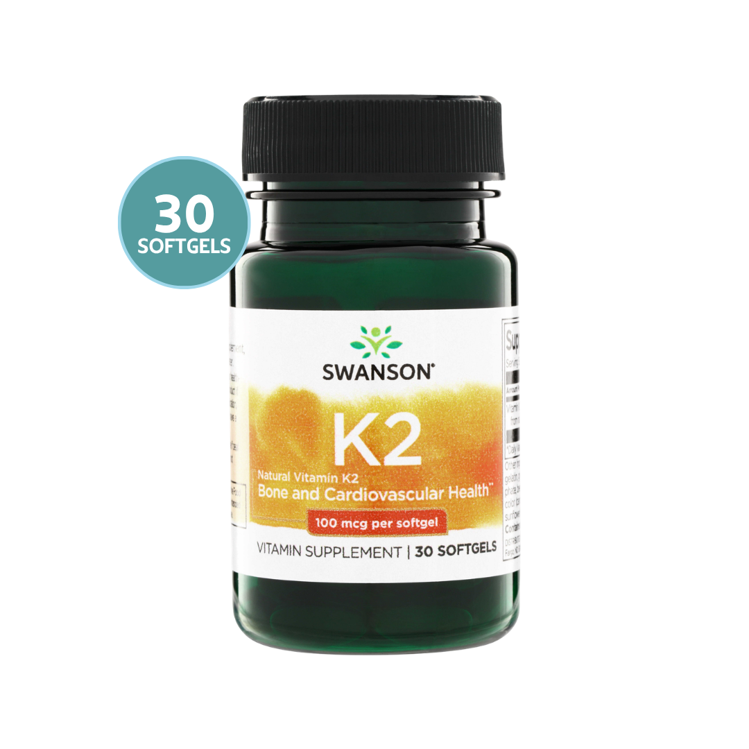 Swanson Vitamin K2 Natural 100mcg 30 Softgels | Vitamina K2
