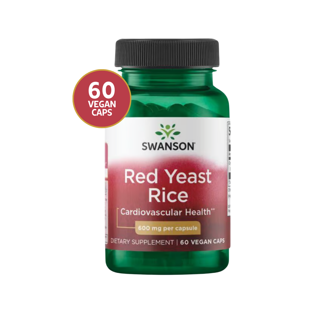 Swanson Organic Red Yeast Rice 600 Mg 60 Vegan Caps