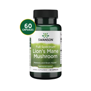 Lion´s Mane Mushroom Swanson 500 mg 60 capsulas