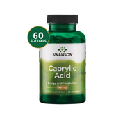 Caprylic Acid Swanson 600 Mg 60 Softgels