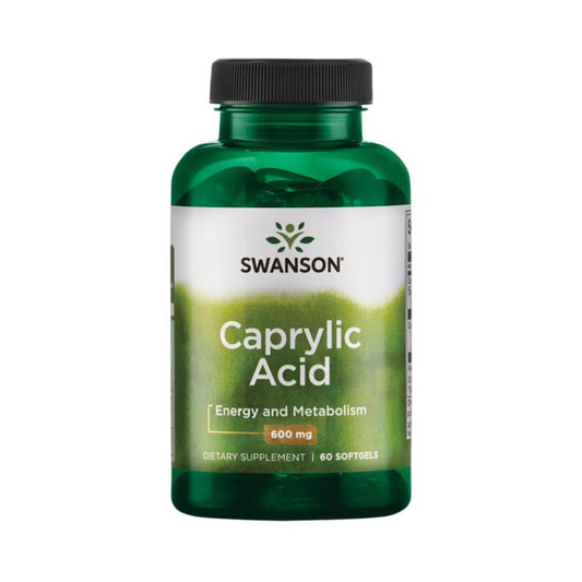 Swanson Caprylic Acid 600 Mg - 60 Softgels