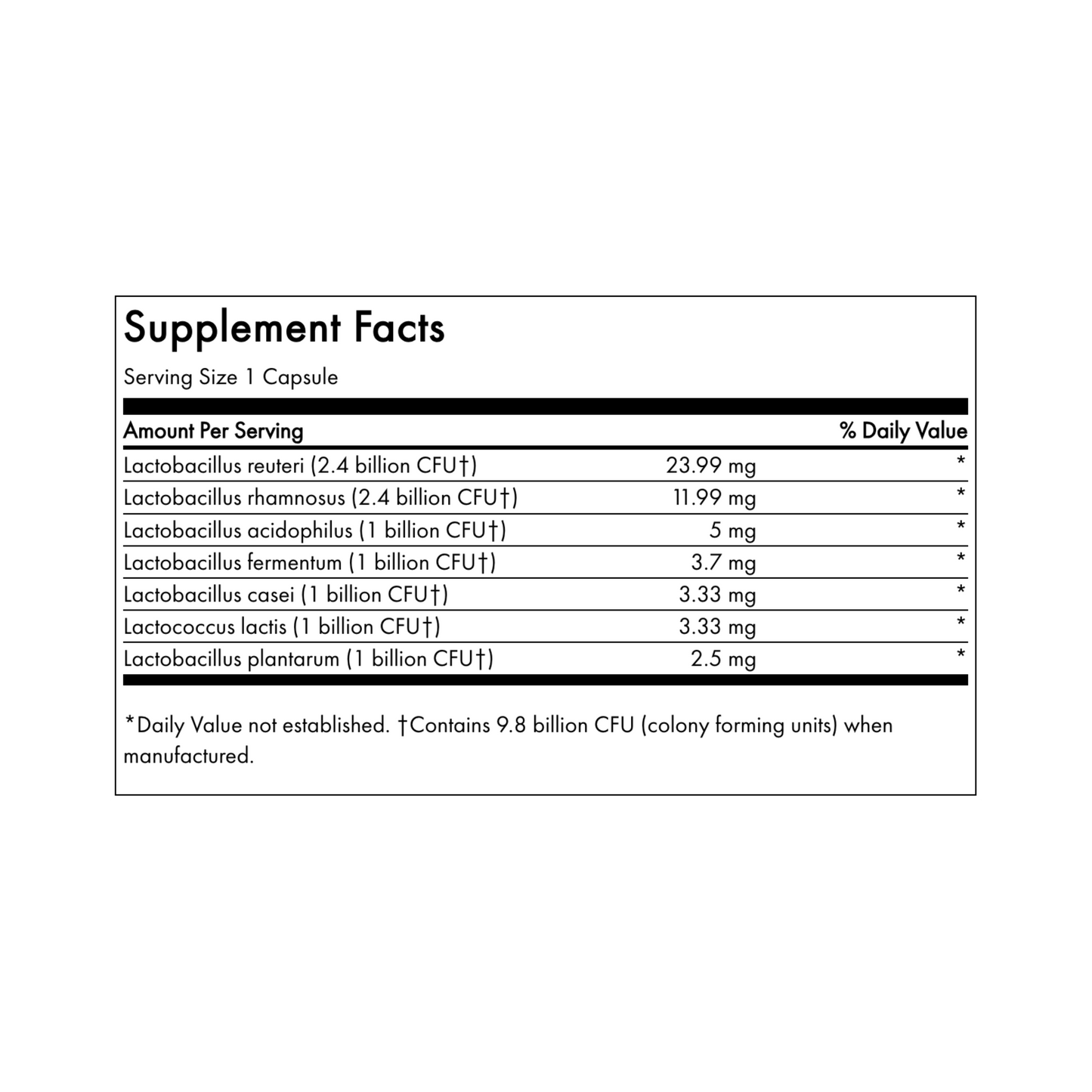 Swanson Femflora Probiotic For Women 9.8 Billion Cfu 60 Caps
