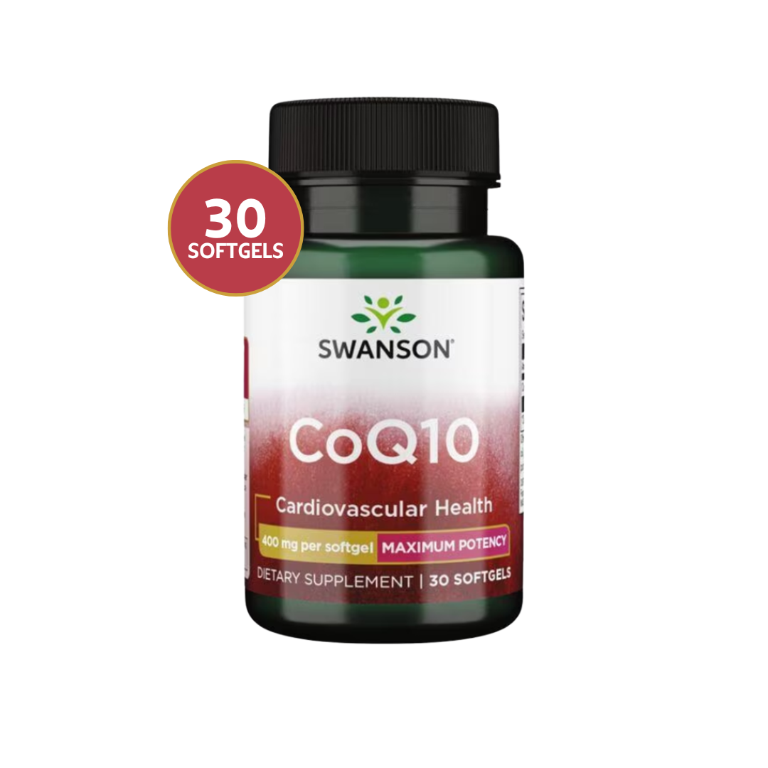 CoQ10 Maximun Potency Swanson 400 Mg 30 Softgels