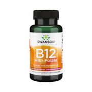 Swanson Vitamin B12 With Folate - Strawberry 1000mcg 250