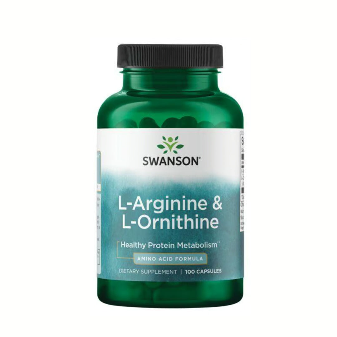 Swanson L-arginine & L-ornithine 100 Caps