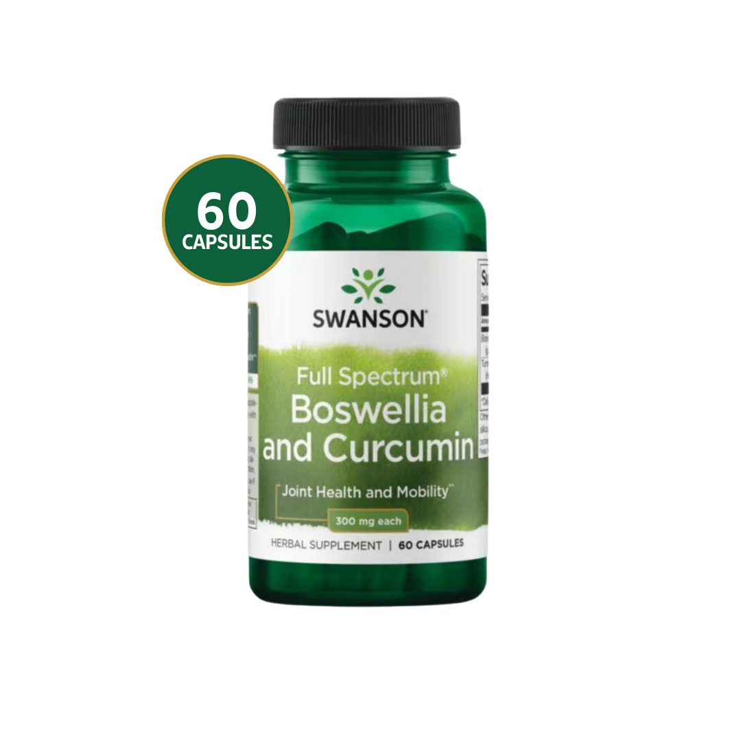 Boswellia And Curcumin Swanson 300 mg 60 Capsulas